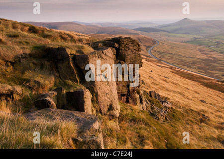 Vue depuis Shining Tor, le Peak District Banque D'Images