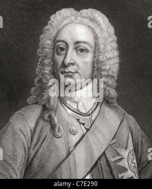 George II, 1683 - 1760. Roi de Grande-Bretagne et d'Irlande. Banque D'Images