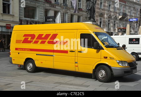 DHL Express DHL van, van Banque D'Images