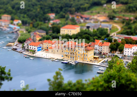 Ville de Bakar, miniature de la caps d'inclinaison - Istrie, Croatie Banque D'Images