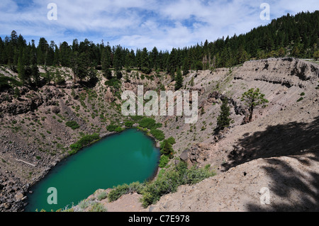 Cratère d'Inyo, un cratère volcanique près de Mammoth Lake, California, USA. Banque D'Images