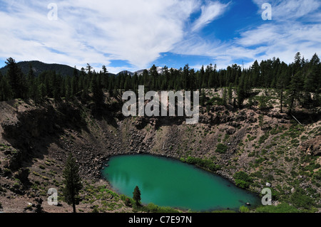 Cratère d'Inyo, un cratère volcanique près de Mammoth Lake, California, USA. Banque D'Images