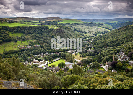 Hebden Bridge et Mytholm de Calderdale, Heptonstall, West Yorkshire Banque D'Images