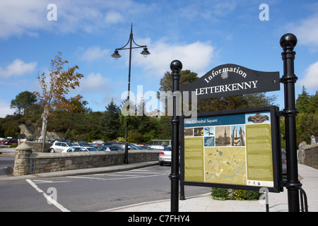 Place de la cathédrale letterkenny comté de Donegal en république d'Irlande Banque D'Images