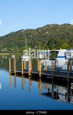 Le lac Windermere vu de Waterhead Banque D'Images