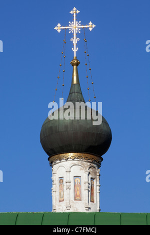 Petite coupole du monastère de Novospassky à Moscou, Russie Banque D'Images