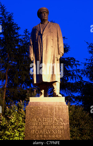 Monument au maréchal de l'Union soviétique Fiodor Tolbukhin à Moscou, Russie Banque D'Images