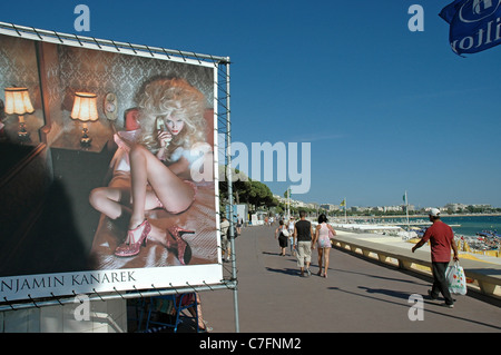 À la mode de Cannes sur la côte d'Azur, Cotes d'Azur, sud de la France, l'Europe. Banque D'Images