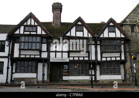 L'architecture Tudor dans High Street, East Grinstead. La piste la plus longue de l'architecture tudor en Angleterre. Banque D'Images