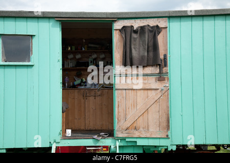 Caravane ancienne à la vapeur et de marais Netley foire artisanale près de Southampton Banque D'Images