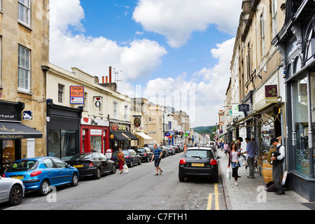 Boutiques sur la Princesse Victoria Street dans le village de Clifton, Bristol, Avon, Royaume-Uni Banque D'Images