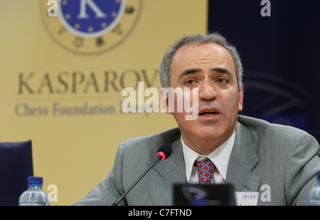 Gary Kasparov ancien champion du monde d'échecs master Banque D'Images