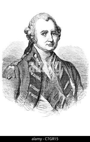 Le Major-général Robert Clive Portrait 1er baron Inde officier britannique East India Company politique militaire britannique de la richesse du Bengale Banque D'Images