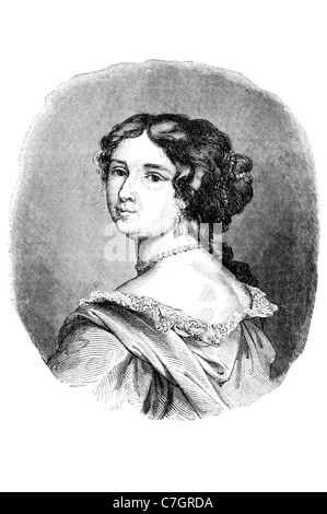 Portrait Françoise d'Aubigné Marquise de Maintenon lady Banque D'Images