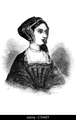 Anne Boleyn, reine d'Angleterre deuxième épouse Henry VIII Angleterre Marquis Pembroke religieux politique d'exécution 1668 Banque D'Images