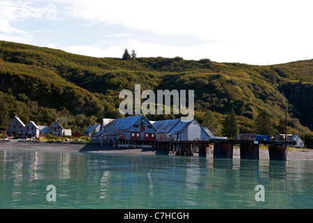 Snug Harbor, conserverie, Tuxedni Chisik Island Wilderness, Alaska Maritime National Wildlife Refuge, en Alaska, United States Banque D'Images