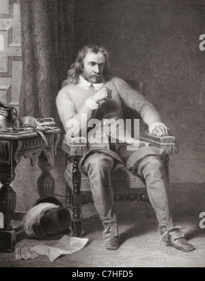 Oliver Cromwell s'est résolu à refuser la Couronne en 1657. Oliver Cromwell, 1599 – 1658. Chef militaire et politique anglais. Banque D'Images