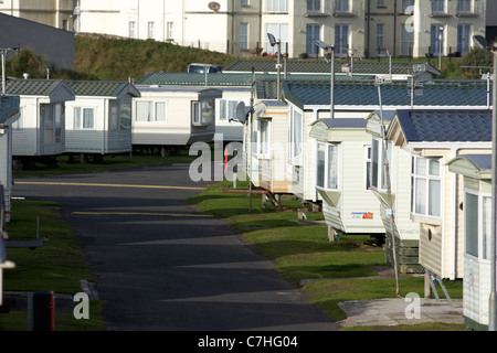 Static Caravan Park dans le comté de Londonderry derry castlerock irlande du nord uk Banque D'Images