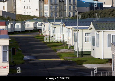 Static Caravan Park dans le comté de Londonderry derry castlerock irlande du nord uk Banque D'Images