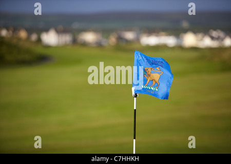 Green et fairway au club de golf Royal Portrush golf links irlandais comté de Derry Londonderry en Irlande du Nord Banque D'Images