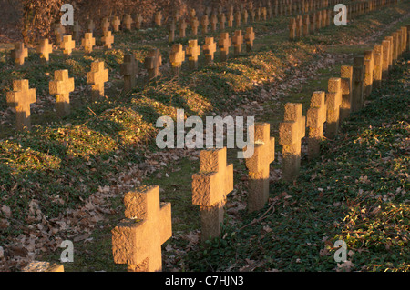 Cimetière militaire Banque D'Images