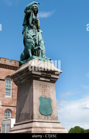 Flora MacDonald statue dans le parc du château d'Inverness, Inverness, Scotland, UK,Highland Banque D'Images