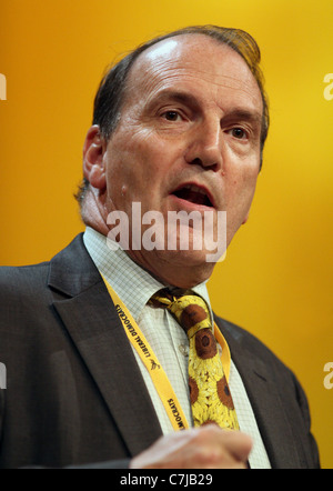 SIMON HUGHES MP CHEF ADJOINT DU PARTI LIBÉRAL D 17 septembre 2011 LA CPI BIRMINGHAM ENGLAND Banque D'Images