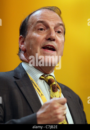 SIMON HUGHES MP CHEF ADJOINT DU PARTI LIBÉRAL D 17 septembre 2011 LA CPI BIRMINGHAM ENGLAND Banque D'Images