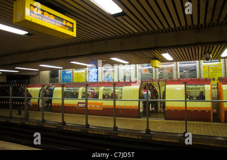 Strathclyde Partenariat pour le système de métro SPT Transport à Glasgow en Écosse Banque D'Images