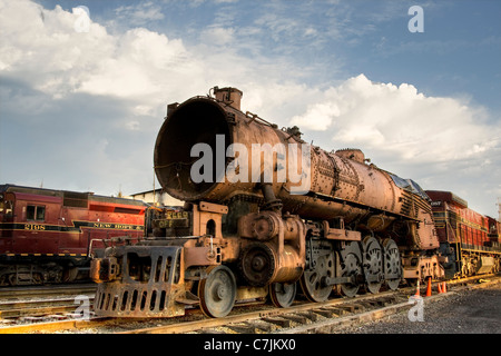 Dans les locomotives de fret Ancien Nouvel Espoir, triage de Pennsylvanie Banque D'Images