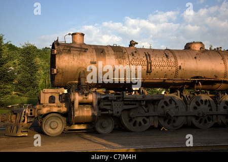 Dans les locomotives de fret Ancien Nouvel Espoir, triage de Pennsylvanie Banque D'Images