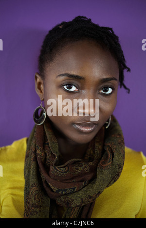 Close up of woman's face Banque D'Images