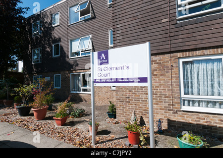 St Clement's Court hébergement logements-foyers pour personnes âgées à St Peter's, Broadstairs, Kent Banque D'Images