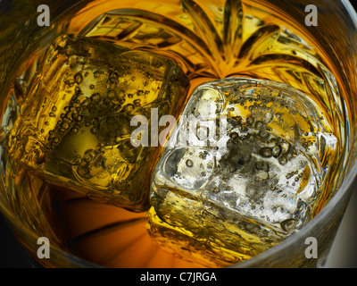 A proximité de la glace en verre Banque D'Images