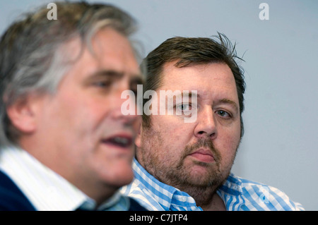 Scott Johnson est dévoilé comme nouvel entraîneur de l'équipe de rugby de balbuzards au Liberty Stadium de Swansea. Banque D'Images