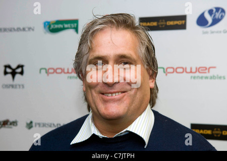 Scott Johnson est dévoilé comme nouvel entraîneur de l'équipe de rugby de balbuzards au Liberty Stadium de Swansea. Banque D'Images