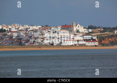 Portugal, Algarve, Ferragudo, vue à partir de 2124 Banque D'Images