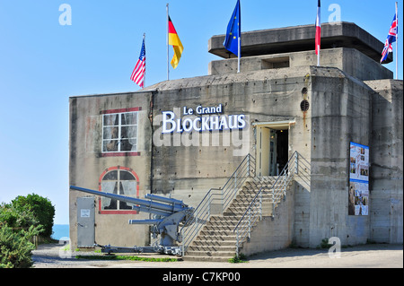 La Seconde Guerre mondiale Deux bunker Le Grand Blockhaus à Batz-sur-Mer, Loire-Atlantique, Pays de la Loire, France Banque D'Images