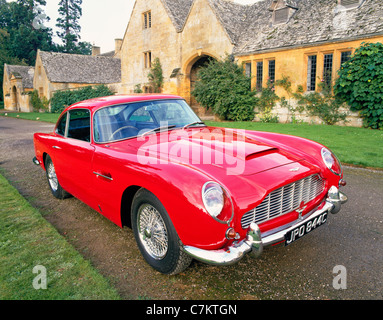 Aston Martin Superleggera est présent à la réunion du Aston Martin Owners Club à Stanway House, Gloucestershire, Royaume-Uni, en 1987 Banque D'Images