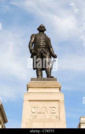 Statue de Robert Clive Clive sur mesures dans le Roi Charles Street à Whitehall, Londres Banque D'Images