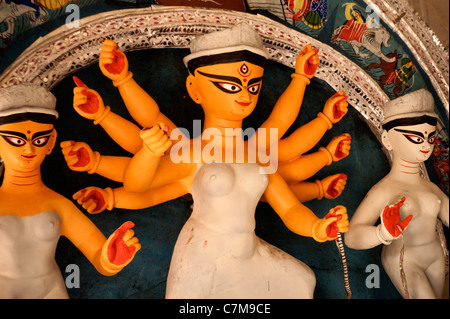 Les femmes en bikini,Déesse.Durga. Banque D'Images