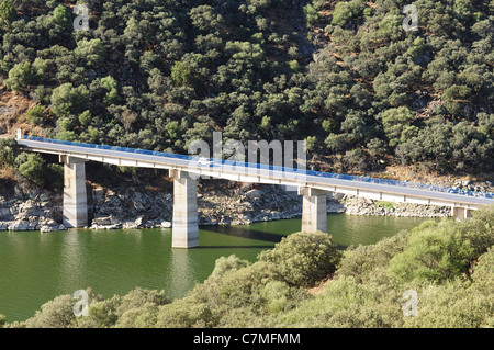 Le Tage au sud de Serradilla Estrémadure Espagne. Banque D'Images