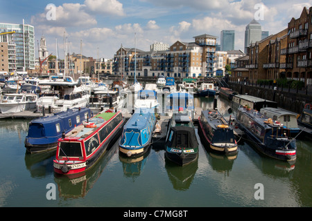 Les quais de Limehouse, Londres, Angleterre Banque D'Images