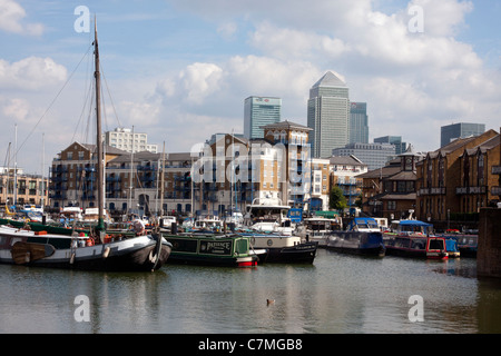 Les quais de Limehouse, Londres, Angleterre Banque D'Images