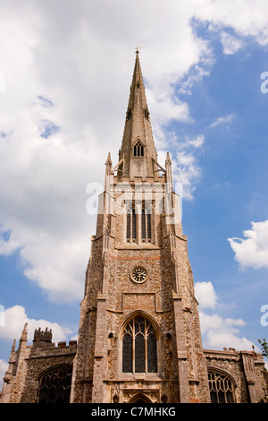 'St Jean Baptiste', Église Thaxted, Essex, Angleterre, Royaume-Uni. Banque D'Images