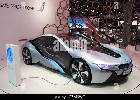 Concept de voiture électrique BMW i8 a la 64ème IAA (Internationale Automobil Ausstellung) Banque D'Images