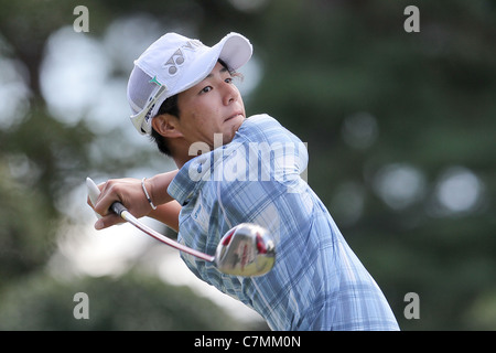 Ryo Ishikawa (JPN) effectue au cours de la Japan Golf Tour 2011 Panasonic ouvert. Banque D'Images