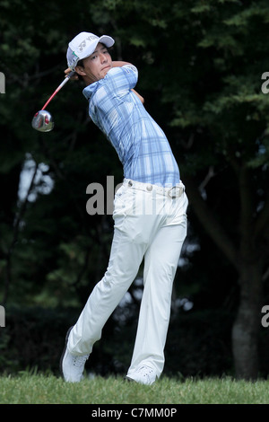 Ryo Ishikawa (JPN) effectue au cours de la Japan Golf Tour 2011 Panasonic ouvert. Banque D'Images