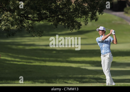Ryo Ishikawa (JPN) effectue au cours de la Japan Golf Tour 2011 Panasonic ouvert. Banque D'Images