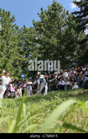 Ryo Ishikawa (JPN) effectue au cours de la Japan Golf Tour 2011 Panasonic ouvert. Banque D'Images